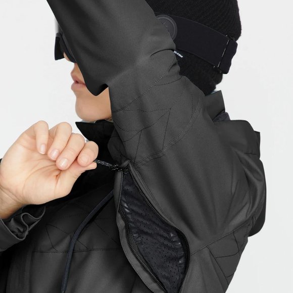 NEW Volcom Womens Fawn Insulated Jacket Skiing Snowboarding Black Sz M - Picture 4 of 8